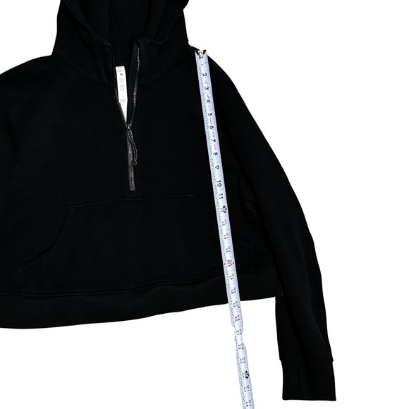 Lululemon Scuba Oversized Cropped Half Zip Hoodie Logo Athleisure M L Flawless - Picture 10 of 13